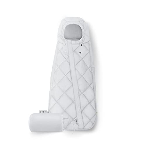 CYBEX Gold Fußsack Snøgga Mini 2, Für Babyschalen, Ab Geburt bis ca. 24 Monate, TOG 4, Lava Grey (Grau)