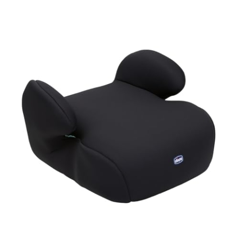 Chicco, Quasar i-Size, Kindersitzerhöhung 7-12 Jahre (126-150 cm), Einbau über den 3-Punkt-Gurt, Gewicht 23-36 kg, Gruppe 3, mit Gurtführung, gepolsterten Armlehnen und komfortablem Sitz, Schwarz