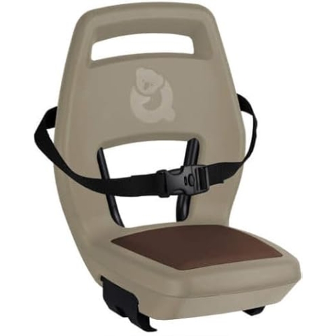 Qibbel Q345 Rücksitz 6+ Junior mit Fußstützen und Schutzplatten Cappuccino Brown