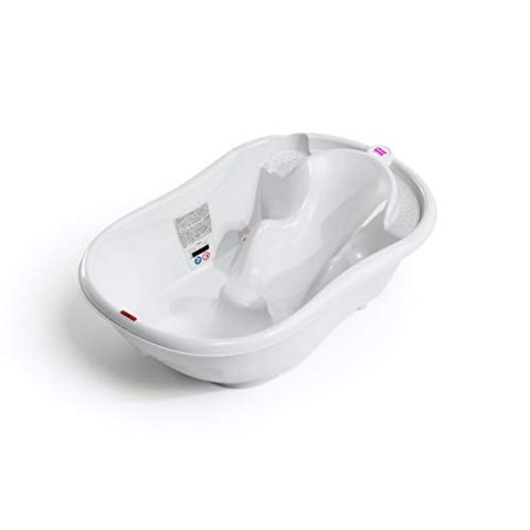 OK Baby N38086841X Onda Evolution - Badewanne mit Halte-Balken, weiß