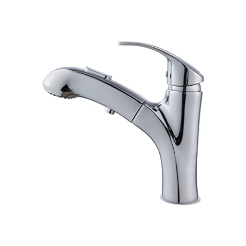 Beyo living Küchenarmatur- Wasserhahn- Arbeitsplatte Wasserhahn-Ausziehbare Einhebel-Mischbatterie-Silber