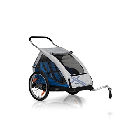XLC Kinderanhänger "Duo" silber/bl