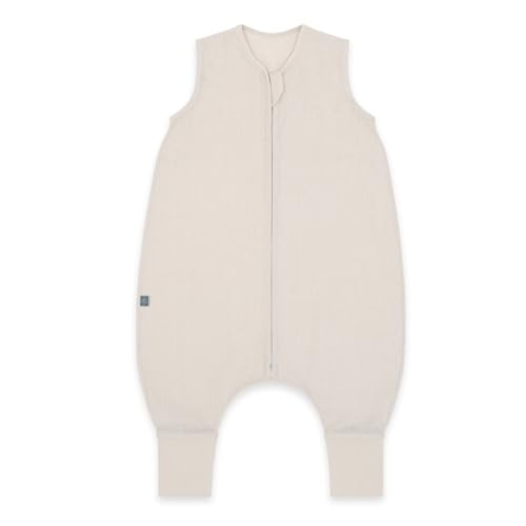 emma & noah Baby Schlafsack mit Füßen 0.5 TOG, Leinen Schlafsack mit Beinen für den Sommer, 100% Leinen, OEKO-TEX Zertifiziert, Stampelsack für Neugeborene (Essential Beige, 110 cm)