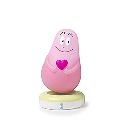 Pabobo - Lumilove Barbapapa - Nomadisches Baby- und Kindernachtlicht - Induktion Ladegerät – rosa