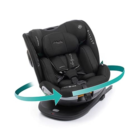 BABYAUTO - Xperta Baby Autositz 360° Drehbar ISOFIX Top Tether- Kinder Autositz Gruppe 0+/1/2/3 (0-36 kg/0-12 Jahre) Autositz mit iSize - 5-Punkt-Sicherheitsgurt - Schwarz