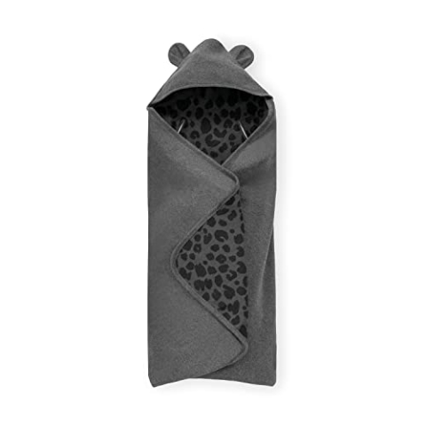 hauck Baby Einschlagdecke Snuggle N Dream für 3-Punkt-Gurt & 5-Punkt-Gurt, Baumwolle, Universal für Babyschale, Kindersitz, Reboarder, Kinderwagen, Buggy, Babywippe, Waschbar (Leo Grey)