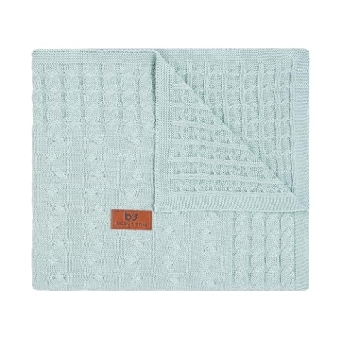 Baby's Only 131109 Kinderdecke Strickdecke Zopf, 100 x 135 cm