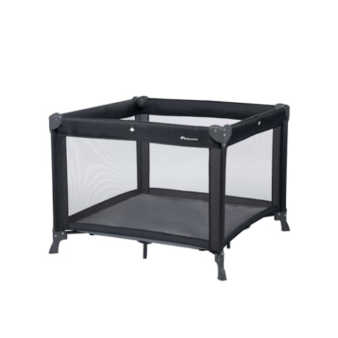 BEBECONFORT Circus Laufstall, 2-1-Lösung Laufstall, 0 Monate bis 3 Jahre, bis 15 kg, Mineral Graphite