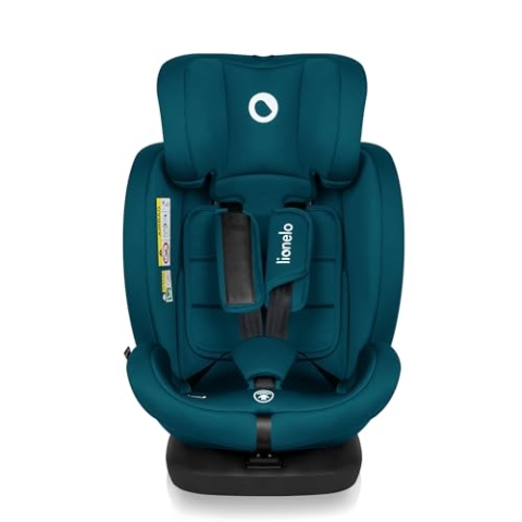 LIONELO Bastiaan i-Size Kindersitz ab Geburt 0-36 kg Isofix Top Tether 360 Grad drehbar Rückwärts Vorwärts Seitenschutz 5-Punkt-Sicherheitsgurte Dri-Seat (Blau Indigo)