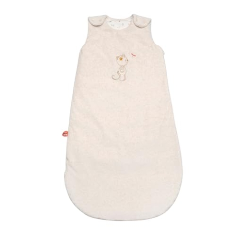 Nattou Babyschlafsack für Herbst und Winter, Aus Baumwolle und Velours, Katze Lana, TOG 2,5, Ca. 90 cm, 6-24 Monate, Mila, Zoë und Lana, Hellgrün
