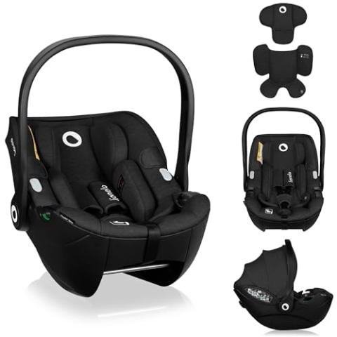 LIONELO MOXIE i-Size Kindersitz 40-87 cm, Babyschale Gruppe 0+, rückwärtsgerichtet, Kopfstütze verstellbar, Seitenschutz, i-Size R129