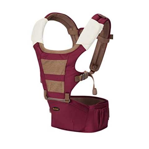 Baninni 3-in-1 Babytrage mit Hip Sitz Porta 15 kg Rot BNBC003-RD