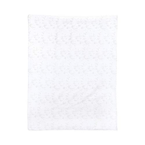 Nattou PURE Wende-Decke aus 100% Baumwolle, 100 x 75cm, Weiß/Grau, 998116