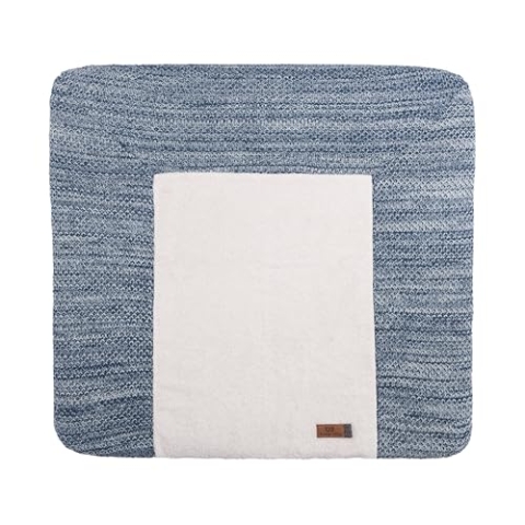 Baby's Only - Wickelauflagenbezug River - Jeans/Grau Melee - 75x85 cm