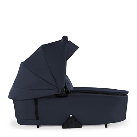 hauck Babywanne mit Memory-Knöpfen für Walk N Care Kinderwagen für Neugeborene ab Geburt bis 9 kg, UPF 50+, XXL Panoramafenster, Weiche Poslterung, Klein Zusammenklappbar (Dark Navy Blue)