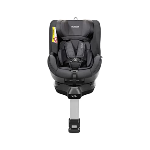 Sperber-Fix 61 (Koala Grey), Reboarder mit 360 Grad Rotation, von 61 cm - 105 cm, von 6 Monaten bis 4 Jahren