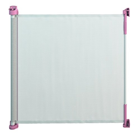 Gaterol Active Lite – Ausziehbares Treppenschutzgitter und Türschutzgitter Rollo bis 140 cm (Pink, 1 Stück)