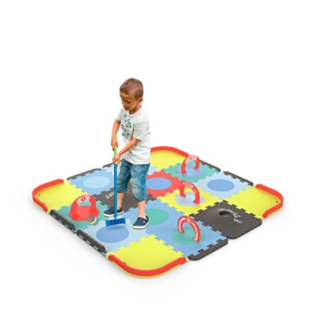 Tatamiz - Cricket Set teppich - EVA Schaum Puzzle - 39 Platten - 2 Gummigeschosse - Ab 3 Jahren - D'arpèje - TTMZ106
