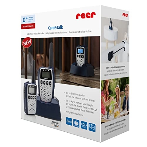 Reer Care&Talk 2in1 Babyphone und Walkie-Talkie, bis zu 5 km Reichweite