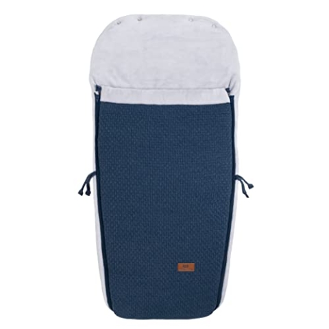 Baby's Only - Buggysack Robust - Für Kinderwagen - Fußsack Kinderwagen - Abnehmbare Front - Mit 3-Punktgurt - Luxuriöser Gestrickte - Warm & Weich - Jeans