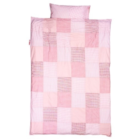 TAFTAN DS-191 Patch Karierter Bettwäsche Set für klein Bett, 100 x 135 cm, in 10 farben verfügbar