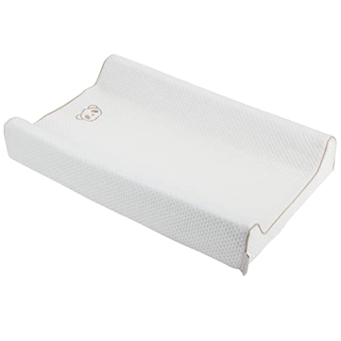 CuddleCo Wickelauflage Weiß Baby Auflage Wickeltischauflage Wickelunterlage