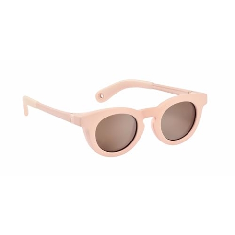 BÉABA, Babysonnenbrille 9-24 Monate, 100% UV-Schutz - CAT 3, Seitenschutz, optimaler Komfort, 360° verstellbare Bügel, sehkorrekturfähig, Retro Delight Kollektion, Blush