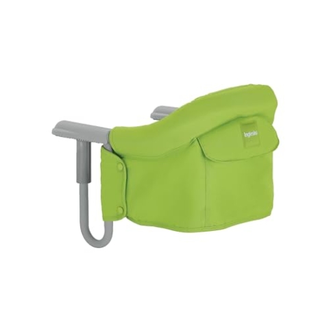Inglesina Fast, Faltbarer Tischsitz, Grün (Green), Einfach zu transportieren, Waschbar, Sichere Installation, Bis zu 15 kg, 35 x 27 x 42 cm