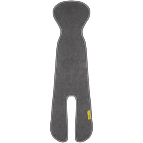 Aeromoov - Baby Sitzauflage Air Layer - Einlage Für Autositz oder Kinderwagen - Gruppe 2/3 mit Beinen - Antischwitz Sommerbezug - Bio-Baumwolle - Anthracite