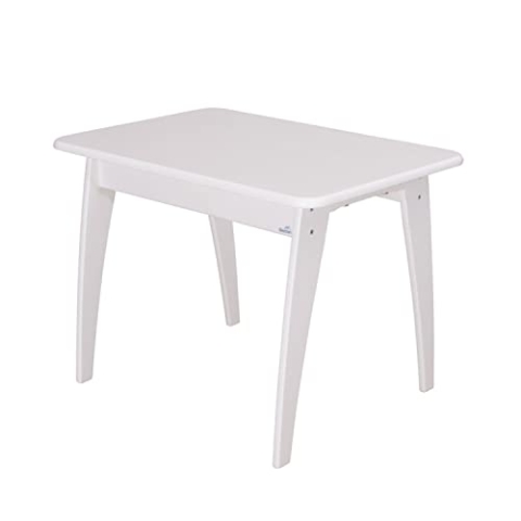 Geuther Tisch Bambino Höhe 55 cm Buche-Massivholz Ideales Kinderzimmerzubehör bis 6 Jahre Passender Spieltisch Bambino Möbeln Weiß