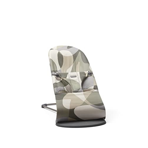 BabyBjörn Babywippe Bliss, Baumwolle, Print, Khaki/Grün