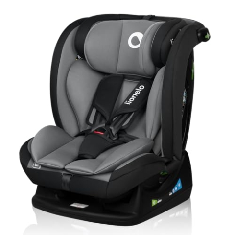 LIONELO IZZY I-SIZE Kindersitz für Kleinkinder 40-150 cm, vielseitig montierbar, vorwärts- und rückwärtsgerichtet, verstärkte Kopfstütze, 13-stufig verstellbare Kopfstütze, verstellbare Rückenlehne