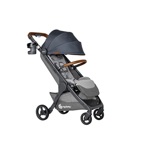 Ergobaby Metro+ Deluxe Kinderwagen Buggy mit Liegefunktion, Premium Kinder-Buggy ab Geburt bis 22kg, Zusammenklappbar und Autositz Kompatibel, höhenverstellbarer Lenker, London Grey