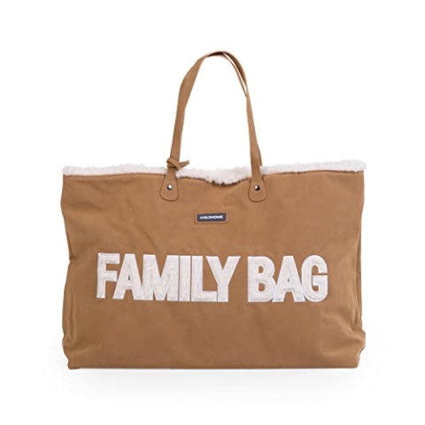 Childhome, Family Bag, Wickeltasche, Reisetasche/Wochenendtasche, Großes Fassungsvermögen, inkl. abnehmbarer Tasche, Suede