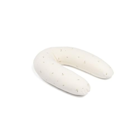 Doomoo Stillkissen Twisty 2-in-1 Sweety Cream - verwandelbar zum Stillen und als Lagerungskissen in der Schwangerschaft, inkl. Bezug aus Bio-Baumwolle, mit feiner EPS-Mikroperlenfüllung, Oeko-TEX®100