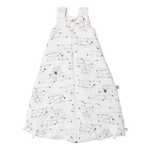 ERGObaby Ganzjahres Babyschlafsack mit Beinen 18-36 Monate Baumwolle TOG 2.5 Winter, Baby Schlafsack On The Move Sheep