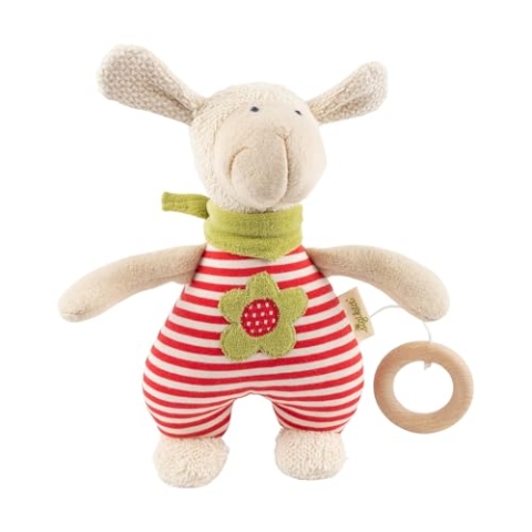 SIGIKID 39055 Spieluhr Schaf Green Mädchen Babyspielzeug empfohlen ab Geburt rot