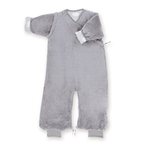 Bemini by Baby Boum 159MILKY92SF Schlafsack mit Jersey Innenfutter 2in1 SOFTY MILKY grizou 3-9 m ,grau