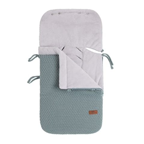 Baby's Only - Fußsack Babyschale 0+ Robust - Fußsack für Autositz - Auch für Maxi-Cosi - Wunderbar Warm - Ganzjährigen Verwendung - Mit 3- und 5-Punktgurten - Stonegreen