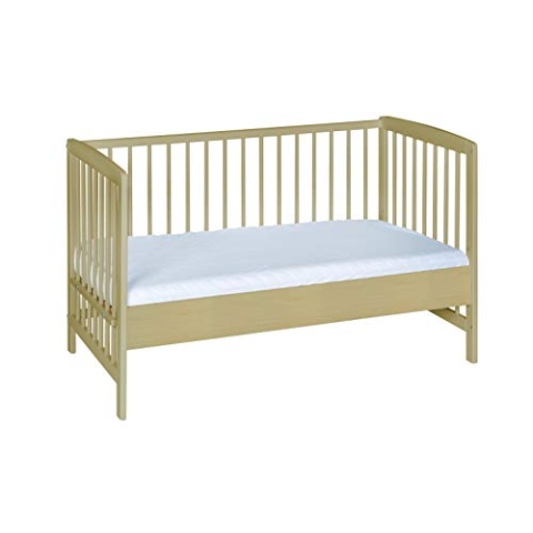 Schardt - Baby Beistellbett Micky - natur - 60x120cm - aus massivem Buchenholz - Stufenlos Höhenverstellbar - inkl. Umbauseiten und Sicherheitsgurt