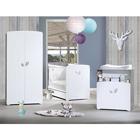 Baby Price nt372 Babyzimmer Kinderzimmer Trio Bett + Kommode + Schrank