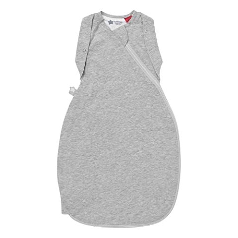 Tommee Tippee Babyschlafsack, The Original Grobag, Hüftgerechtes Design, Weiches Gewebe mit Hohem Baumwollanteil, 0-3 Monate, 2,5 TOG, Sky Grey Marl