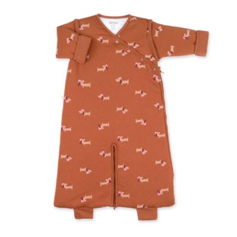 BEMINI Schlafsack Pady jersey + jersey tog 3 Print wouff noisette