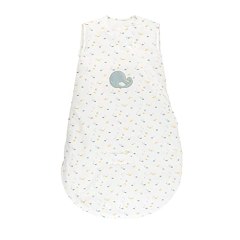 Nattou Babyschlafsack für Herbst und Winter aus Baumwolle und Polyester, TOG 2, Ca. 70 cm, 0-6 Monate, Romeo, Jules und Sally, Weiß