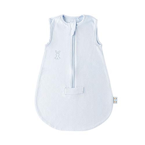 Nattou Sommerschlafsack Hase Lapidou, TOG 0.6, 100% Baumwolle, 65 cm, Blau
