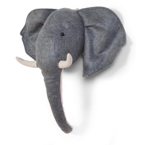 Childhome CCFELH Tierkopf Filz, 53 x 34 x 48 cm, grau
