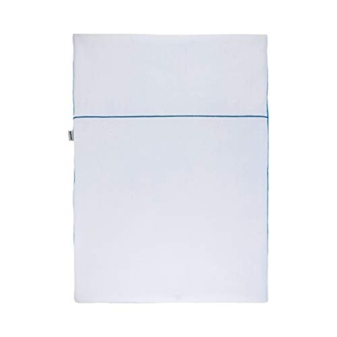 Nattou PURE Wende-Decke aus 100% Baumwolle, 100 x 75 cm, Blau, 998185