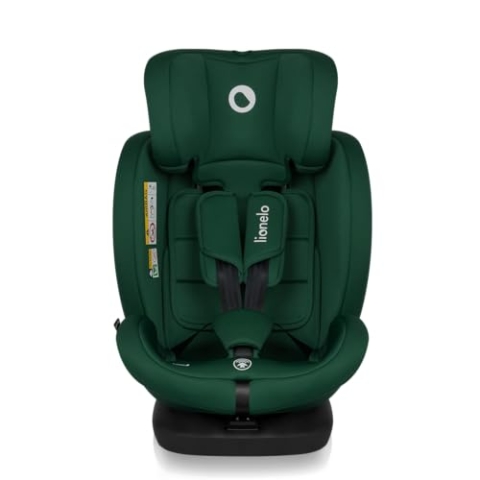 LIONELO Bastiaan i-Size Kindersitz ab Geburt 0-36 kg Isofix Top Tether 360 Grad drehbar Rückwärts Vorwärts Seitenschutz 5-Punkt-Sicherheitsgurte Dri-Seat (Grünwald)