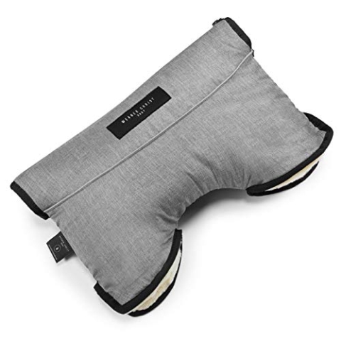 Kinderwagen-Muff aus Lammfell von WERNER CHRIST BABY - MOFFY ist der ideale Handwärmer für Buggys aus medizinischem Fell, einfache Handhabung, Handmuff in grigio