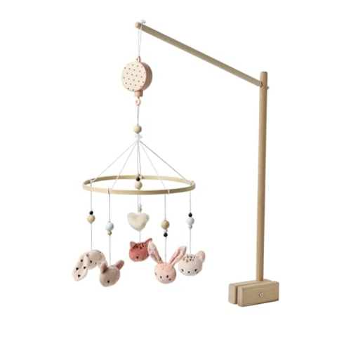 VERTBAUDETBaby Musik-Mobile LOVELY LEOrosa bedruckt